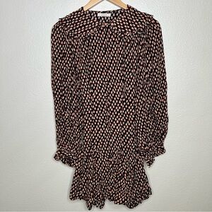 Doen Camden Dress in Sable Hyde Park Floral extra small